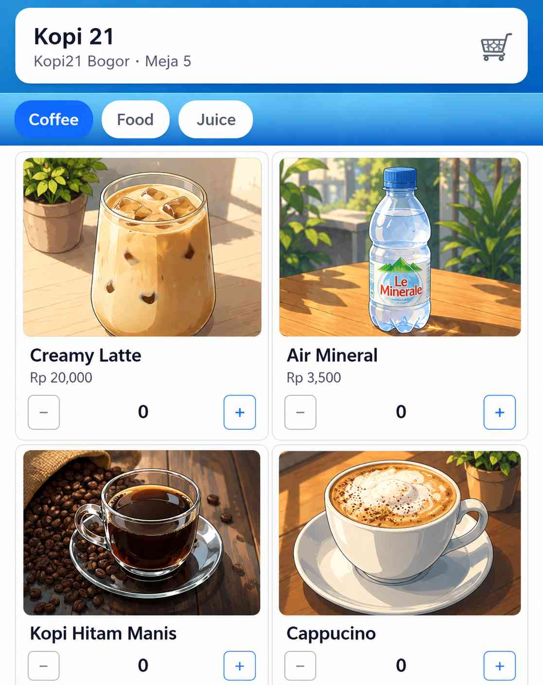 Pesan makanan mandiri - Aplikasi POS